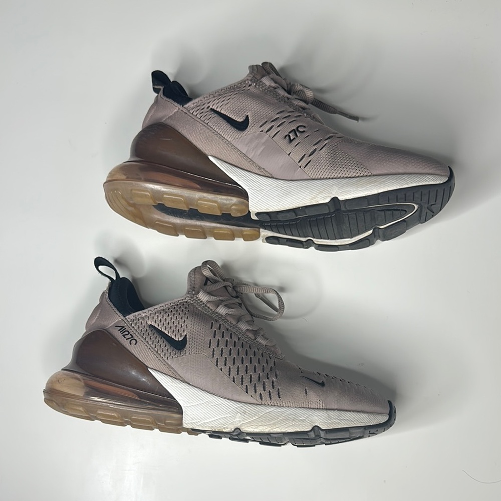 Nike Air Max 270 Sneakers in Taupe and Black